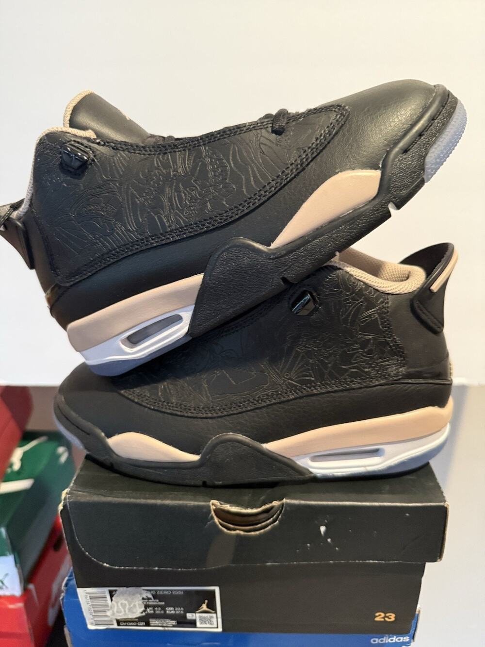 Nike Air Jordan Dub Zero Black Fossil Stone GS 5Y Youth DV1360-021 New